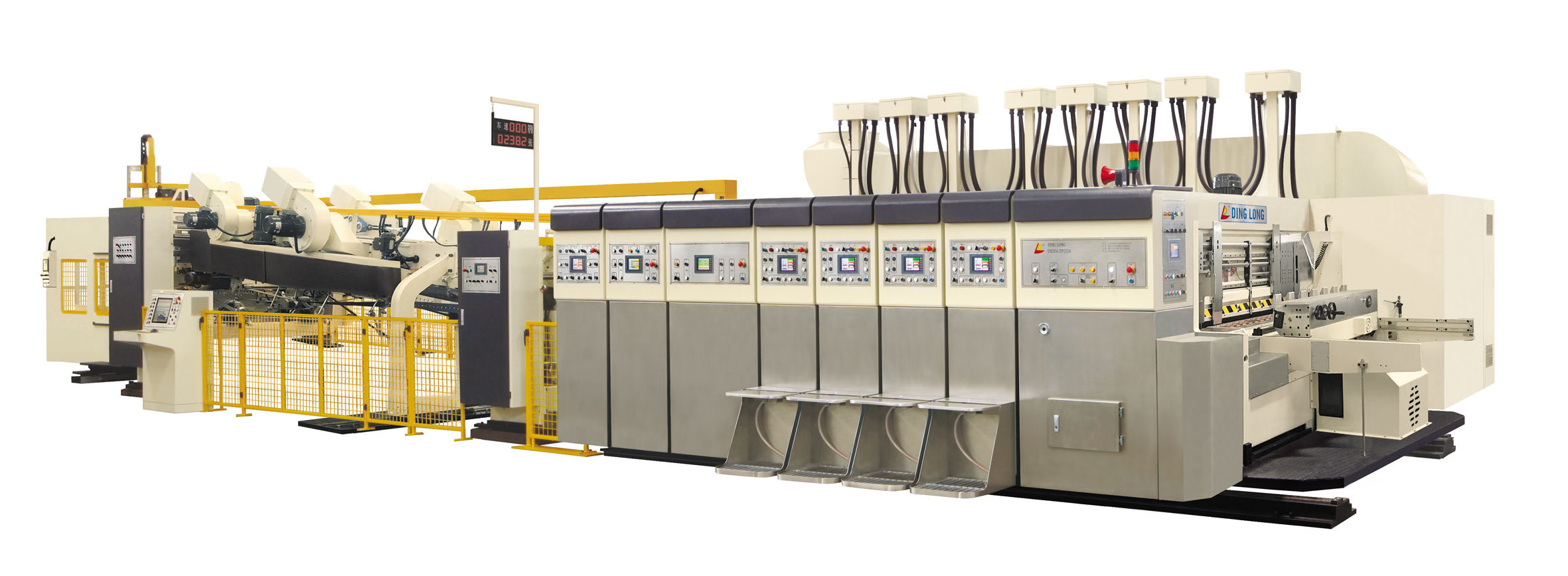 FFG-SNOVA-TP   赛诺威-“开合式、吸附上印”全自动高速FFG纸箱印刷成型生产线